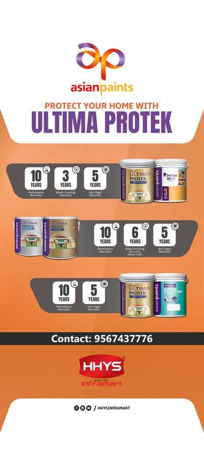 ✅ Asian Paints - Ultima Protek

Protect your home with ultima protek

Visit our HHYS Inframart showroom in Kayamkulam for more details.

𝖧𝖧𝖸𝖲 𝖨𝗇𝖿𝗋𝖺𝗆𝖺𝗋𝗍
𝖬𝗎𝗄𝗄𝖺𝗏𝖺𝗅𝖺 𝖩𝗇 , 𝖪𝖺𝗒𝖺𝗆𝗄𝗎𝗅𝖺𝗆
𝖠𝗅𝖾𝗉𝗉𝖾𝗒 - 690502

Call us for more Details :
+91 95674 37776.

✉️ info@hhys.in

🌐 https://hhys.in/

✔️ Whatsapp Now : https://wa.me/+919567437776

#hhys #hhysinframart #buildingmaterials