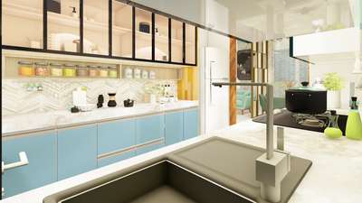 Modular kitchen with glass shutters
 #KitchenIdeas  #KitchenRenovation  #KitchenIdeas  #ModularKitchen  #Designs  #InteriorDesigner