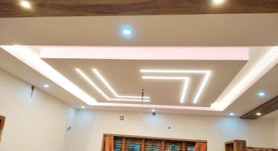 *Gypsum ceiling.*
sanit gobaint board with expert Chanel.
Skywood interiors.
Thiruvalla.