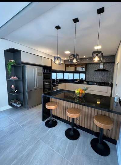 #ModularKitchen modular kitchen morden kitchen Wall tiles granite kitchen