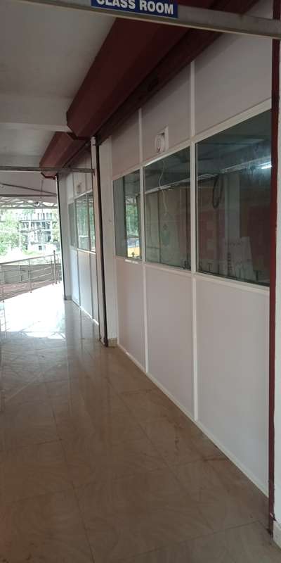 fixed and partition with aluminium door