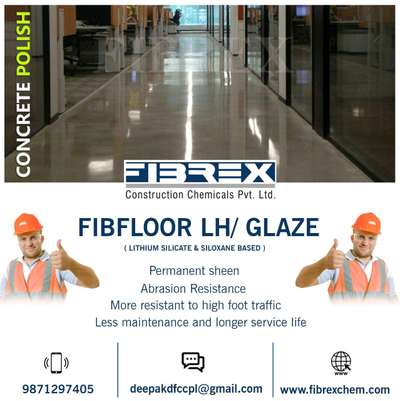 FIBFLOOR (LH) is punched with lithium silicate and siloxane based compound blended with proprietary Chemicals for surface application to harden, seal and dustproof concrete. It can be used on all new concrete surfaces whether fresh or already cured and can be used on older, dusting concrete surfaces












#concrete #waterproofing #construction #flooring #interiordesign #architecture #renovation #insulation #polishedconcrete #dlf #aecom #flooringsolutions #architecturedesign #architects #indianarchitects #cpk #gmr #tatagroup #tataprojects #dmrc #ircon #m3mindia #m3moxygen #m3moxygengurugram #india #airports #bangaloreinteriors #architecturaldesign #architectes #flooringinstallation  #epoxyflooring #resins #pufl #buildings #brookfield #brooklynrealestate #roofing