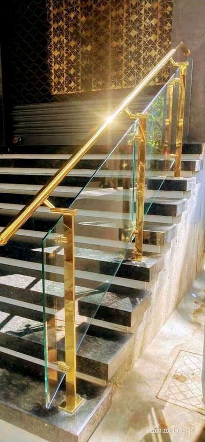 ss golden chrome railing  #