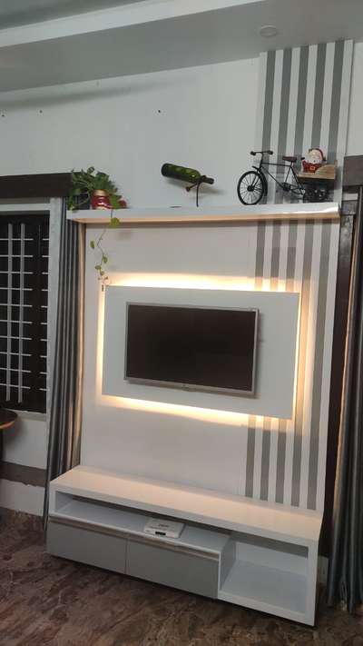 #AcrylicFinish tv wall unit