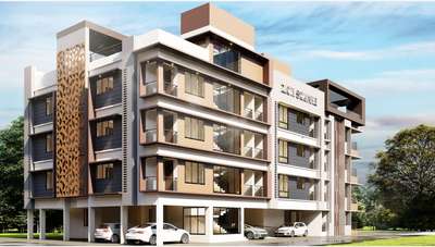 Elevation for Zion Square Apartment, Ernakulam
#apartmentdesign 
#elevation 
#rendering 
#Designs