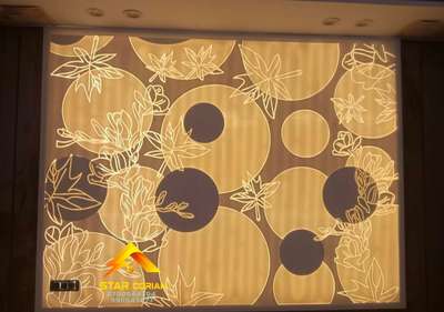Corian 3D back panel lighted 3D wall panel wall panel  # star corian interior