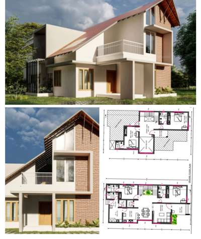 2100sqft - 3bed attached home ,budget cost Rs 45lakhs