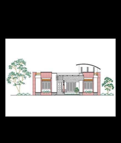 2d front elevation!!
residence design 
 #residenceproject  #ElevationHome  #ElevationDesign  #2d  #2DPlans  #frontElevation  #exteriordesigns