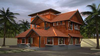 traditional home 3d