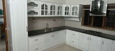 modular kitchen marine ply cabin mdf shutter pu paint finish Sq1800/-
