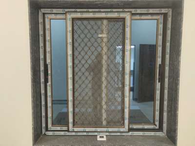 DOMAL aluminium window with hindustan company material sempain color