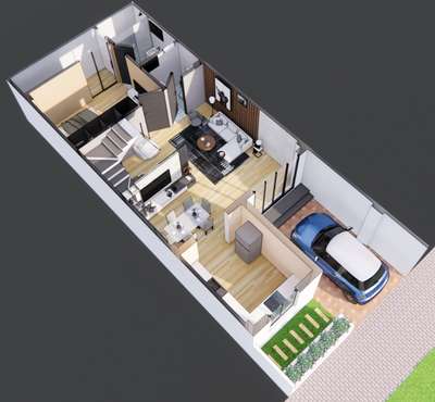 Architecture 3D model of house for Mr. Sharma, located at mansarovar  #3DPlans #3dmodel #3dhousemodel  #3Dvisualization