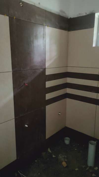 2×2  ceramic tile bathroom work