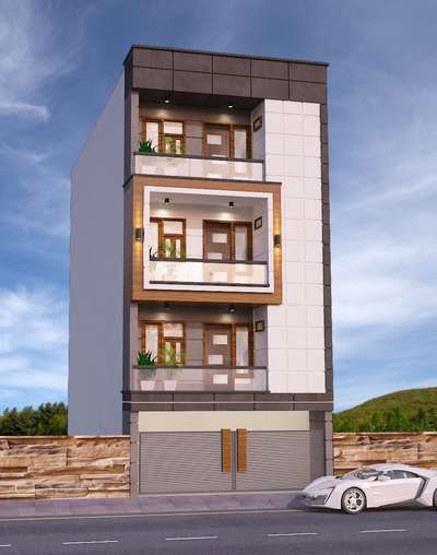 Modern facade... #exteriordesigns #latestexterior#modernhouse#elevation#elevationideas#3dsmax##vray #SmallHouse  #latesthousedesigns