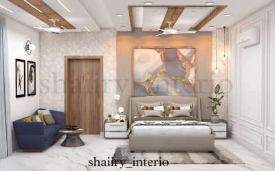 Master bedroom (17'0"X11'0") is designed beautifully as per client requirements. 
Contact us for more queries and design consultancy. We also do trunkey projects in Delhi/ncr.

Dm @shaiiry_interio 
Email: shaiiryinterio42@gmail.com
