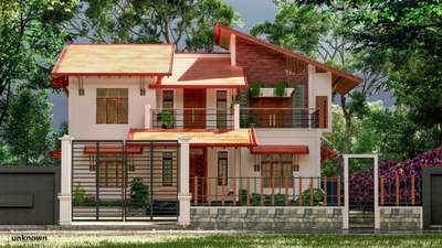 Proposed 3D view 
Client : Saleem M
Type : Residence
Location : Punnayurkulam, Thrissur

 #exteriordesigns  #ElevationHome  #ElevationDesign  #exteriorart  #TraditionalHouse  #tradition  #Architect  #HouseDesigns