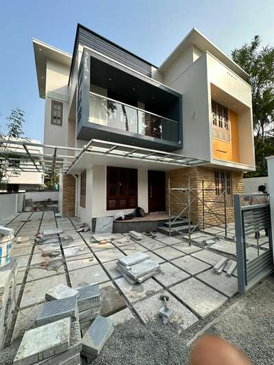 House, nearing completion at Sreekariyam , Thiruvananthapuram.