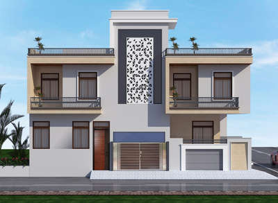 Design by Real space design and developers.   #house_exterior_designs #
6377706512