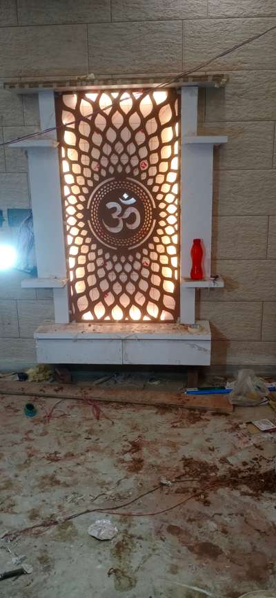 Lighting, Prayer Room, Storage Designs by Carpenter mosin  carpenter 7876338910, Panipat | Kolo