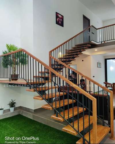 #fabricatedstaircase #interiores #spaces #benchmarkarchitectskerala