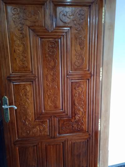 some of the Door work of Recent time.... #Woodendoor  #woodendesign  #Carpenter #Wayanad #sulthanbather #maindoor