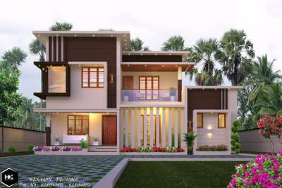 #exteriordesigns #3dmax #3dvisualisation #3dview #HouseDesigns #ContemporaryHouse #KeralaStyleHouse #budgetfriendly #exterior3D