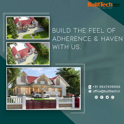 Build the feel of Adherence & Haven with us.

We offer complete solutions right from designing, licensing and project approvals to completion and maintenance. Turnkey projects, residential construction, interior works and facades are our key competencies. We also undertake commercial and retail projects for construction, glass & steel claddings and interiors. Our solutions are a unique combination of aesthetics and precision, delivered on-time, just as you had envisioned.
For more details; 
Contact : +91 9847698666
Email : office@builttech.in
Visit : https://builttech.in
#construction #luxuryhomedesigns #builders #builder #commercial #commercialbuilding #luxury #contractor #contractors #interiors #interiordesign #builttech  #constructionsite #turnkeyconstruction  #quality #customhomebuilder #interiordesigner #bussiness #constructionindustry #luxuryhome #residential #hotel #renovation #facelift #remodeling #warehouse  #kerala