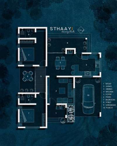 Elegant Budget Home Plan 🏡 2BHK | SINGLE STORY | 
Design: @sthaayi_design_lab 

Ground Floor 
● Sitout 
● Living 
● Dining 
● Patio
● Foyer
● 1Bedroom attached with Dressing 
● 2nd Bedroom attached 
● Kitchen 
● Verandah 
● Porch
.
.
.
#sthaayi_design_lab #sthaayi 
#floorplan | #architecture | #architecturaldesign | #housedesign | #buildingdesign | #designhouse | #designerhouse | #interiordesign | #construction | #newconstruction | #civilengineering | #realestate #kerala #budgethome #keralahomes