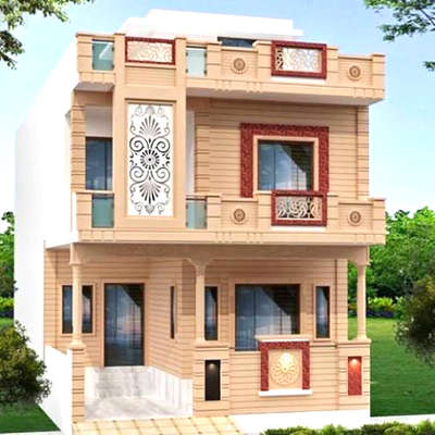 #frontElevation  #exteriordesigns  #jodhpursandstone  #3d  #Best #HouseDesigns