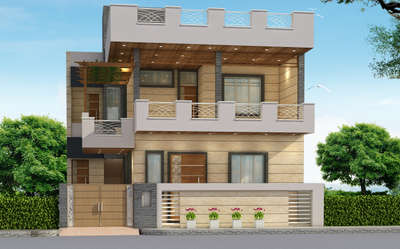 front elevation of a recent project