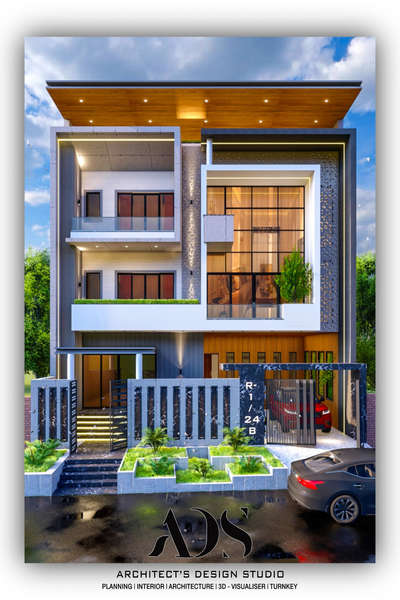 Elevation Design in Sector 1, Raj Nagarâ€¦. #ghaziabad #elevation #facade