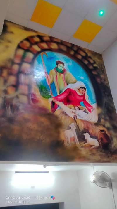 𝚊𝚌rylic painting @kattakkulam church, cherukunnu