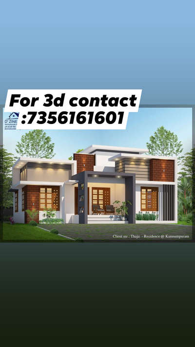 for 3d contact :7356161601 #3d  #ElevationHome  #exterior_Work  #ContemporaryHouse  #colonialvilladesign