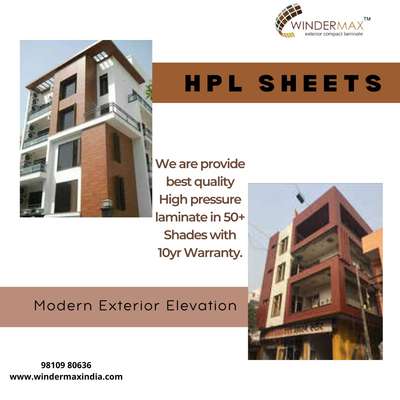 We deal in all types of exterior wall cladding products with the best brands of India and imported product 

*Our Product details* 

*#Metal exterior wall cladding*
*#HPL High pressure laminate* 
*#ACL Aluminum composite louvers* 
*#Solid aluminium louvers*
*#WPC louvers*
*#Wall FINs* 
*#ACP Aluminium composite panel*
*ACP/HPL Colour rivets*

Any requirement or query please contact us.9810980278 

For more details our all products please visit websites

www.windermaxindia.com
www.indianmake.co.in