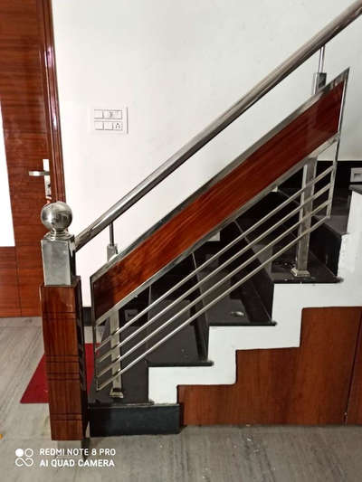 stainless steel railing supirior finish luxury design modern HPL design
 #railing  #HPL  #luxury  #StaircaseDesigns  #stainless  #Steel