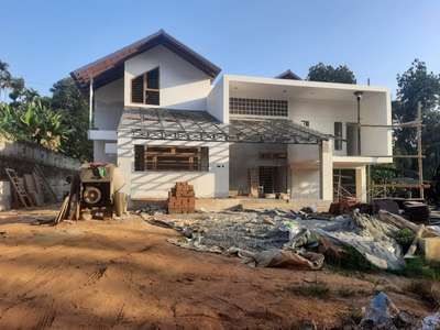 residence under construction at wayanad by phination design house #Wayanad  #Residencedesign