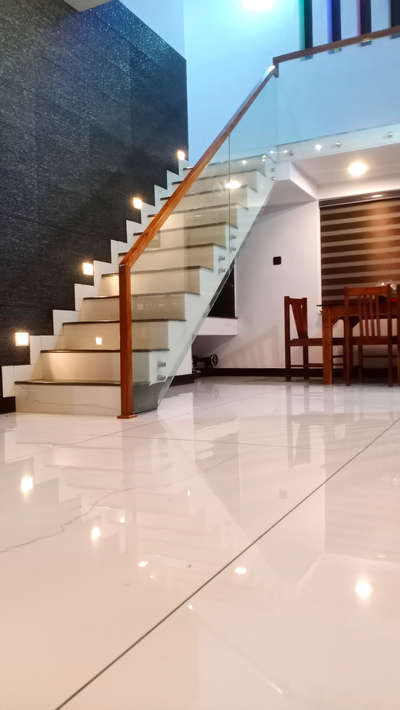 # wood &glass staircase  please contact  9633865769