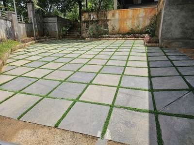 kadappa stone +artificial grass

 #LandscapeGarden  #GardeningIdeas  #BangaloreStone  #Kadappa  #artificialgrassexpert