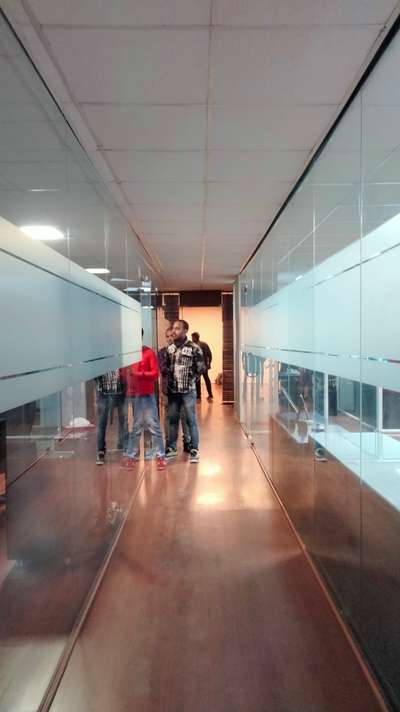 Office Glass Partition with openable door
 #offficeinterior