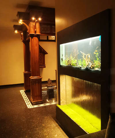 aquarium wall partition  
 #aquarium  #wall_aquarium  #partitiondesign  #treditional  #courtiyard