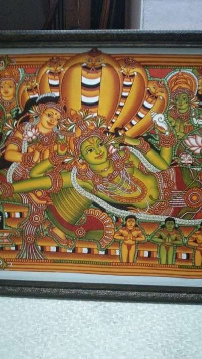 Mural Painting..Ananthasayanam #mural  #painting  #paintingonwallart