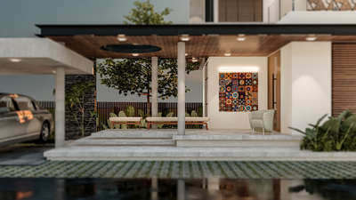 Residence at Malappuram  
 #HouseRenovation  #ProposedResidentialProject  #exteriordesigns  #modernminimalism  #3d