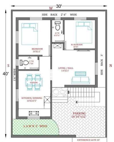 40'30'House plan Layout
#2DPlans #2dDesign #LayoutDesigns #LAYOUT #BathroomDesigns #parking #LivingroomDesigns