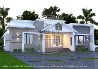 1459 sqft 3 BHK Single Floor Modern Kerala House Design  #kerala House
 #KeralaStyleHouse  #3BHK