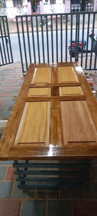 # teak wood frame and mahogany material with labour fitting extra    9000