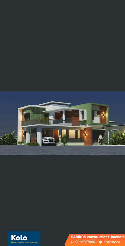 3000 sqft 3 D elevation
