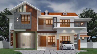 #exteriordesigns  #KeralaStyleHouse  #ContemporaryHouse  #modernelevation