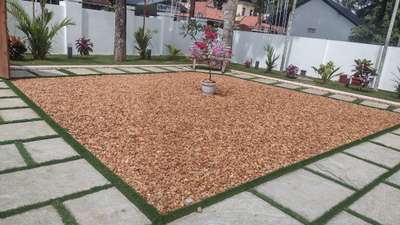 work completed at  kayamkulam #garden work#banglore stone#