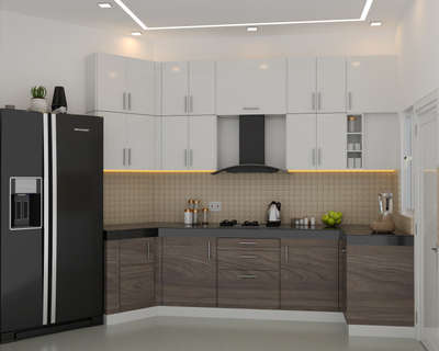 3d view of kitchen.