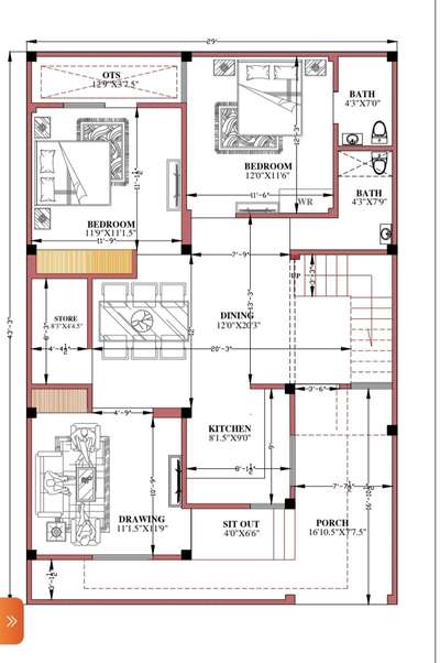 Floor planning for Villa @Aligarh UP.
#HouseConstruction 
#FloorPlans 
#NorthFacingPlan 
#HouseDesigns 
#Architect #architecturedesigns #Architectural&Interior #CivilEngineer #HouseConstruction #constructionsite #Contractor #ContemporaryHouse